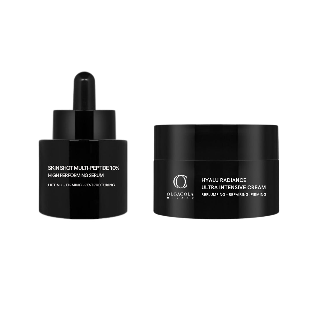 Kit Siero Skin Shot Polipeptidi 10% + Hyalu Radiance Ultra Intensive Cream