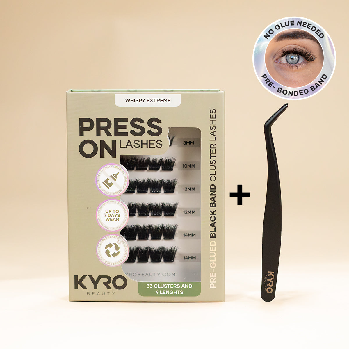Starterkit Pre-Glued Whispy Extreme - Press-On Lashes